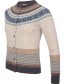 Cardigan Alpine Fair Isle Merino Lamswol Taurus detail