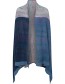Shawl Cape Treeline Merino Lamswol Kid Mohair Classic Blue