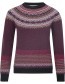 Trui Alpine Fair Isle Merino Lamswol Tyrian