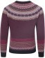 Trui Alpine Fair Isle Merino Lamswol Tyrian detail
