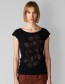 T-shirt Foliage Zwart