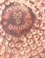 Decoratie Bord Koper Hammererd detail