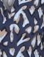 Blouse Frflowy Navy detail