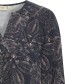 Blouse Frkiki Leaves Blue detail