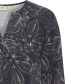 Blouse Frkiki Leaves Blue detail