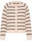 Cardigan Frkendra Oatmeal Stripe