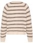 Cardigan Frkendra Oatmeal Stripe detail