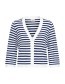 Cardigan Frmary Navy Stripe