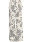 Pantalon Froline Paisley Black White detail