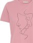 T&#8209;shirt Frsavai Nostalgia Rose Mix detail