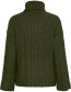 Trui Col Frbeverly Rifle Green Melange detail