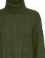 Trui Col Frbeverly Rifle Green Melange detail