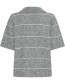 Trui Korte Mouw Frkendra Stripe Asphalt Melange detail