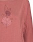 Longsleeve Bloom Classic Dark Rose detail