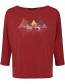 Longsleeve Nature Rock Bird Scarlet Red