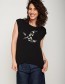 T-shirt Animal Bird Fly Tender Zwart