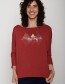 Longsleeve Nature Rock Bird Scarlet Red