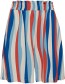 Short Dancing Stripes Sand  Blue