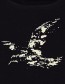 T&#8209;shirt Animal Bird Fly Tender Zwart detail