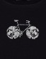 Top Bike Flowers Tender  Zwart detail