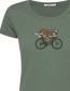 T&#8209;shirt Animal Sloth Victory Olive detail
