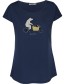 T&#8209;shirt Bike Cargo Raccoon Navy