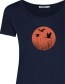 T&#8209;shirt Nature Stork Sun Navy detail