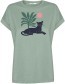 T‑shirt Looney Panther Leaves Pale Green