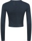 Longsleeve Cropp Train Relaxed Navy detail