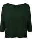 Longsleeve Basic Simper 3/4 Mouw Dark Forest