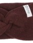 Haarband Nadia Gerecycled Cashmere Brown Caffe detail