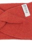 Haarband Nadia Gerecycled Cashmere Orange Siena detail