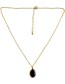 Vergulde Ketting Glow Dark Blue detail