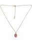 Vergulde Ketting Glow Light Pink detail