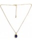 Vergulde Ketting Glow Purple Blue detail