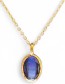 Vergulde Ketting Glow Purple Blue detail