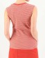 Top Let Love Rule Hot Stripe Red