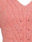 Trui Alpaca Analuz Guayaba detail