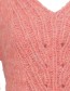 Trui Alpaca Analuz Guayaba detail