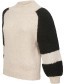 Trui Alpaca Dora Marfil Black detail