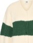 Vest Alpaca Linda Ecru Con Pino detail