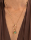 Mix And Match Hanger Aventurijn Edelsteen Gold Plated