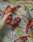 Jurk Valletta Midi Olive Blue Haze detail