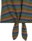 Top Knot Mariani Stripe Black detail