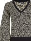 Trui Maurice V Neck Zwart detail