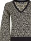 Trui Maurice V Neck Zwart detail
