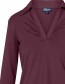 Longsleeve Suzy Plain Bordeaux detail