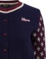 Cardigan Amy Poppy Navy detail