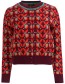 Cardigan Amy Port Tiles Plum