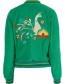 Bomber Jacket Nora Peacock Green detail